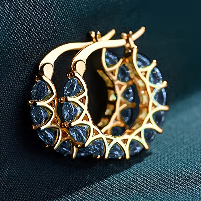 Vintage Zirconia Drop Earrings