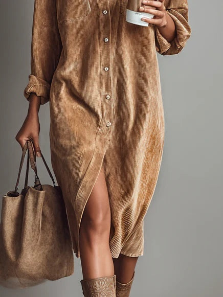Donna | Women's Button-Down Midi Shirt Dress