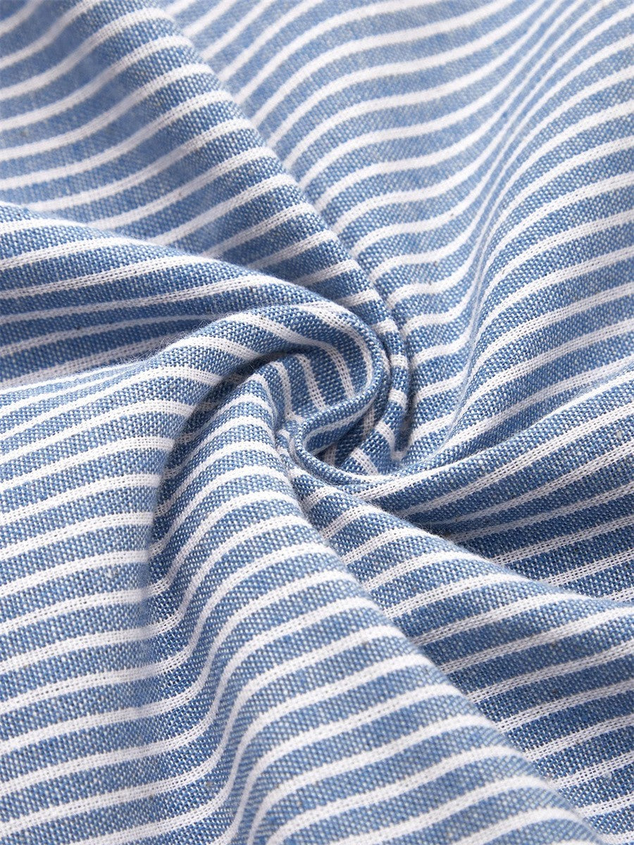 Women’s Dress | Striped Button Midi
