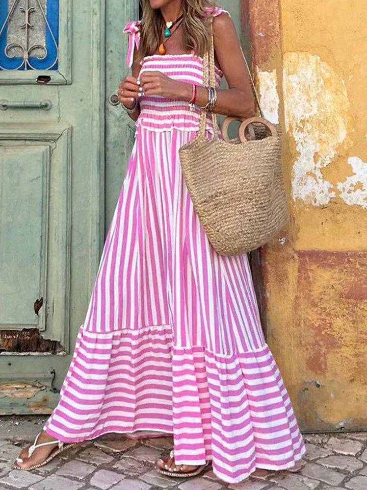 Women's Sumer Dress | Tie Shoulder Straps Maxi