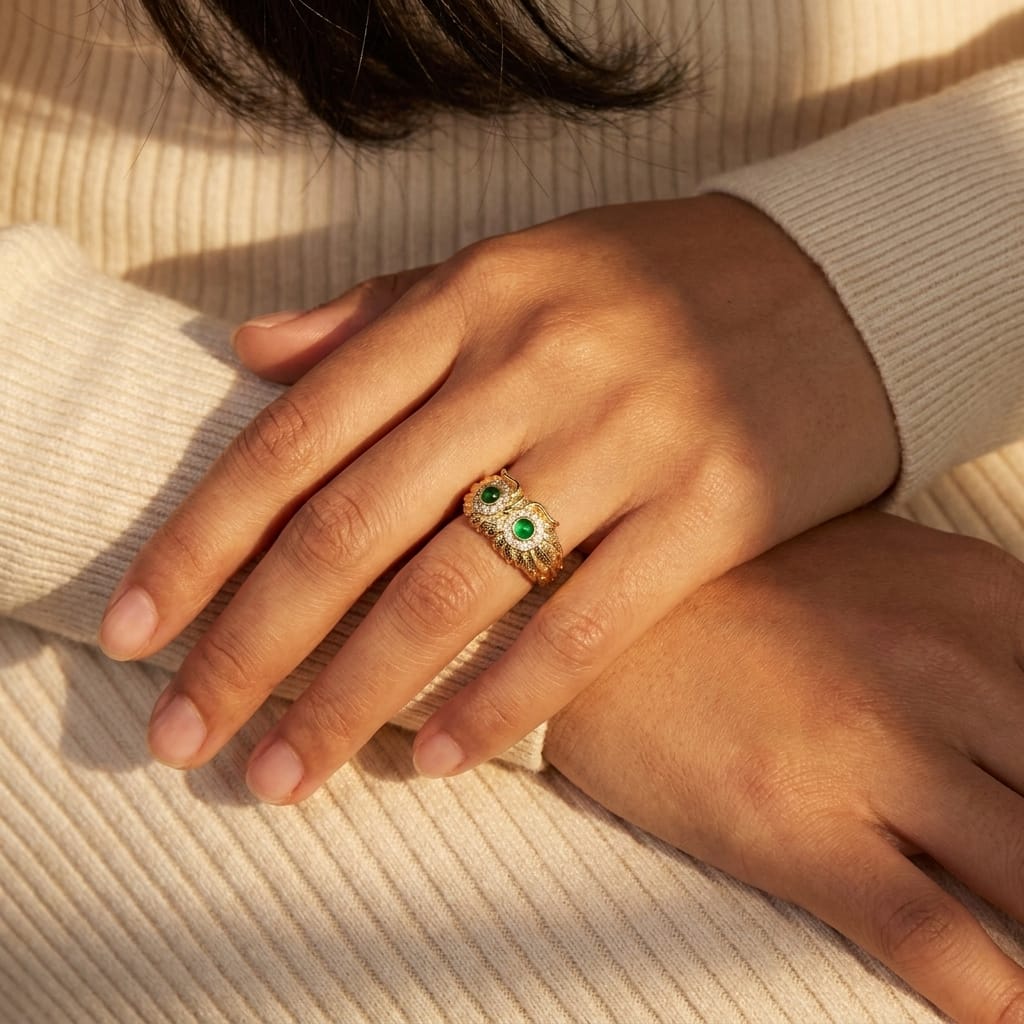 Wild Owl Ring - (ADJUSTABLE)