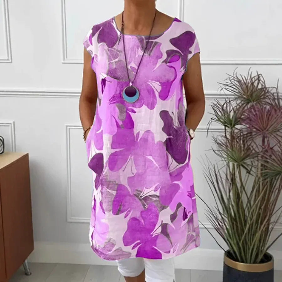 Women’s Summer Dress | Cap Sleeve Knee Length