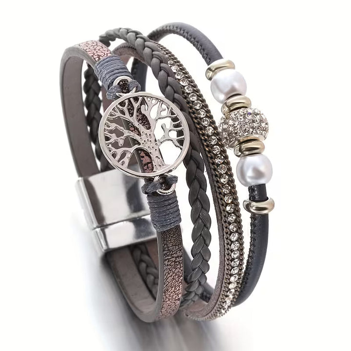 Elegant Multi-Layer Tree of Life Bracelet