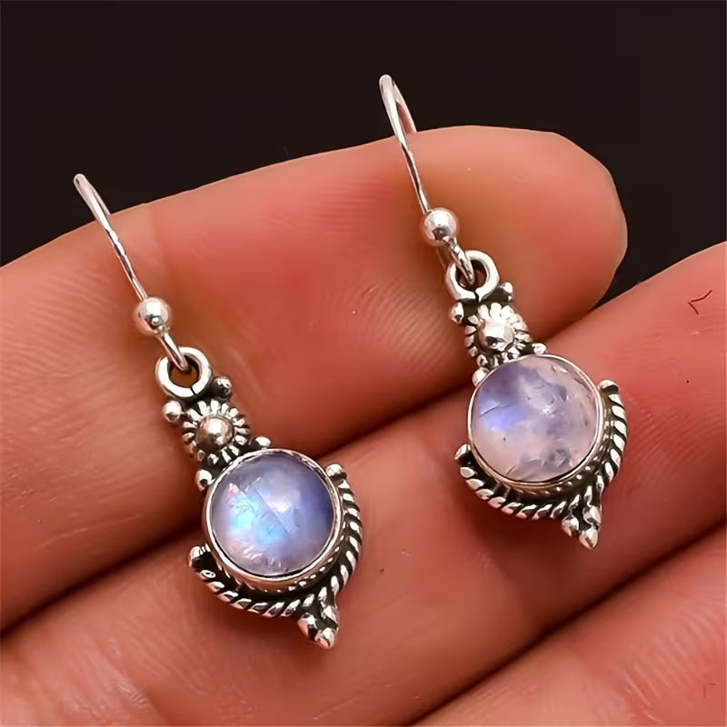 Elegant Moonstone Drop Earrings