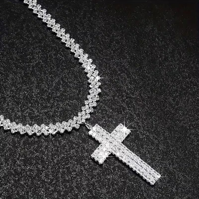Multi-Layer Rhinestone Necklace