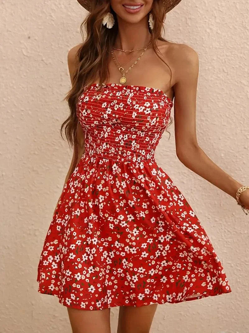 Ellen | Women's Strapless A-Line Mini Dress