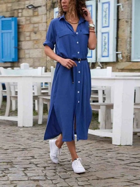 Erin | Women's Button-Down Midi Dress