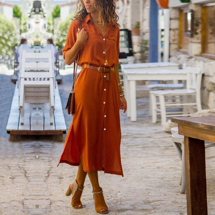Erin | Women's Button-Down Midi Dress