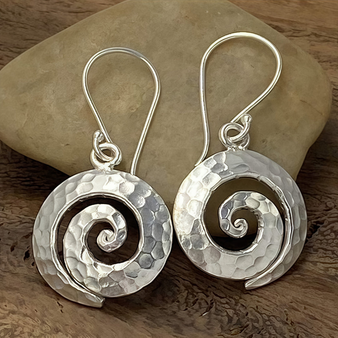 Handcrafted Vintage Spiral Earrings