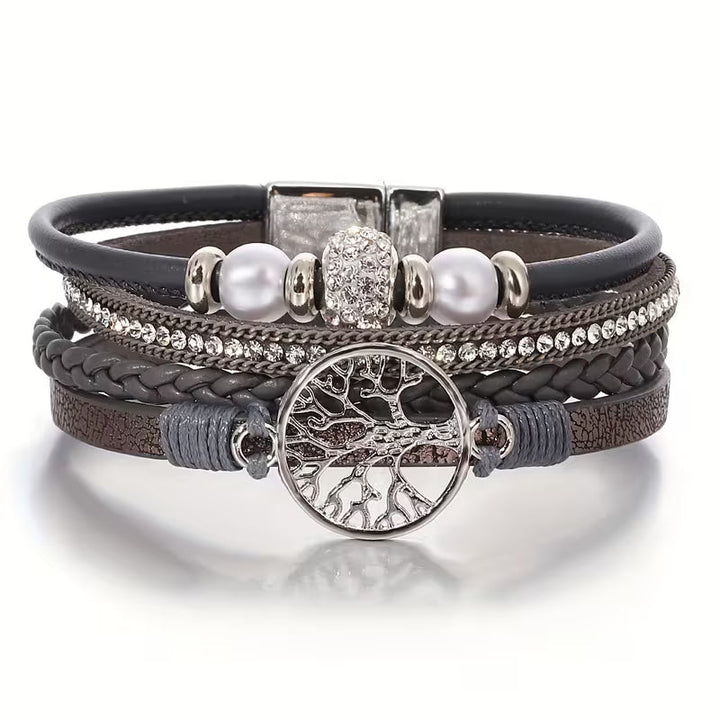 Elegant Multi-Layer Tree of Life Bracelet