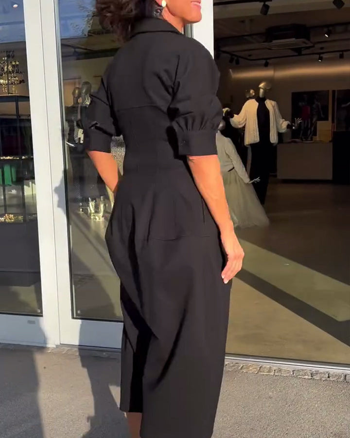 CATERINA | Midi Dress with Elegant Line and Maximum Comfort from Morning to Evening