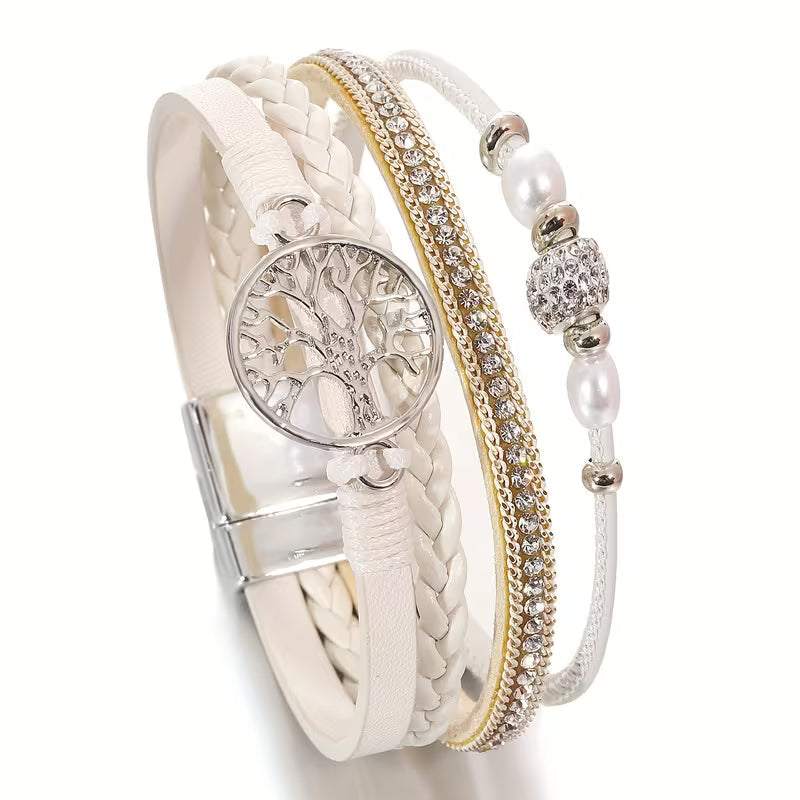 Elegant Multi-Layer Tree of Life Bracelet