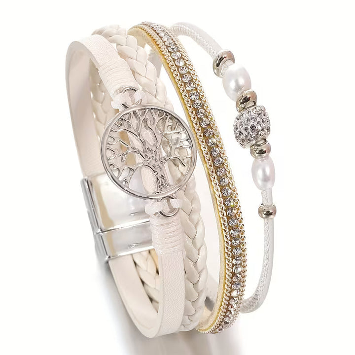 Elegant Multi-Layer Tree of Life Bracelet