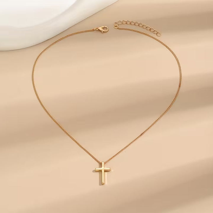 Gold Plated Cross Necklace