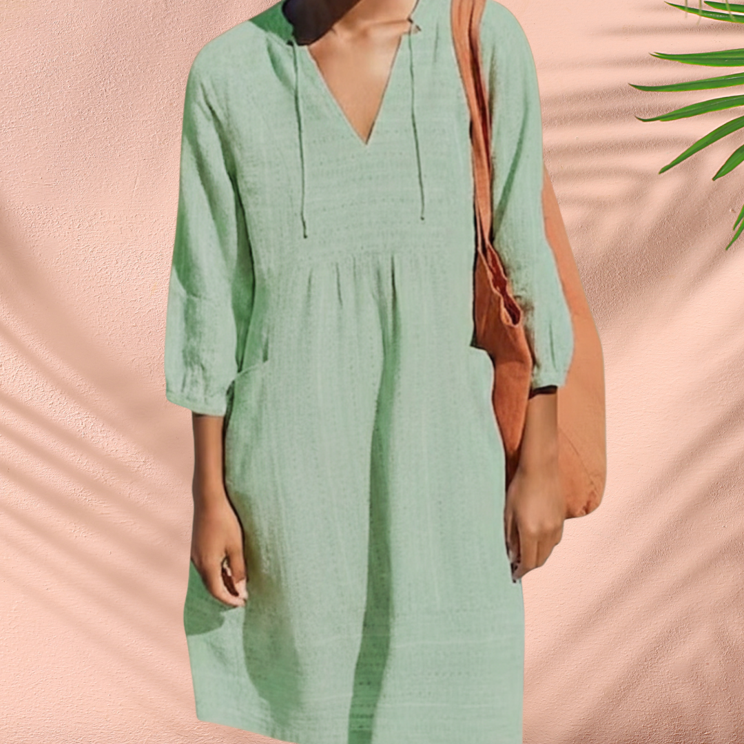 Faith | Women's V-Neck Midi Dress