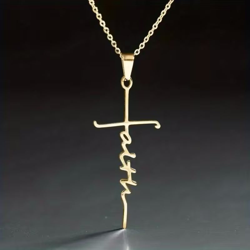 Elegant Cross Pendant Necklace