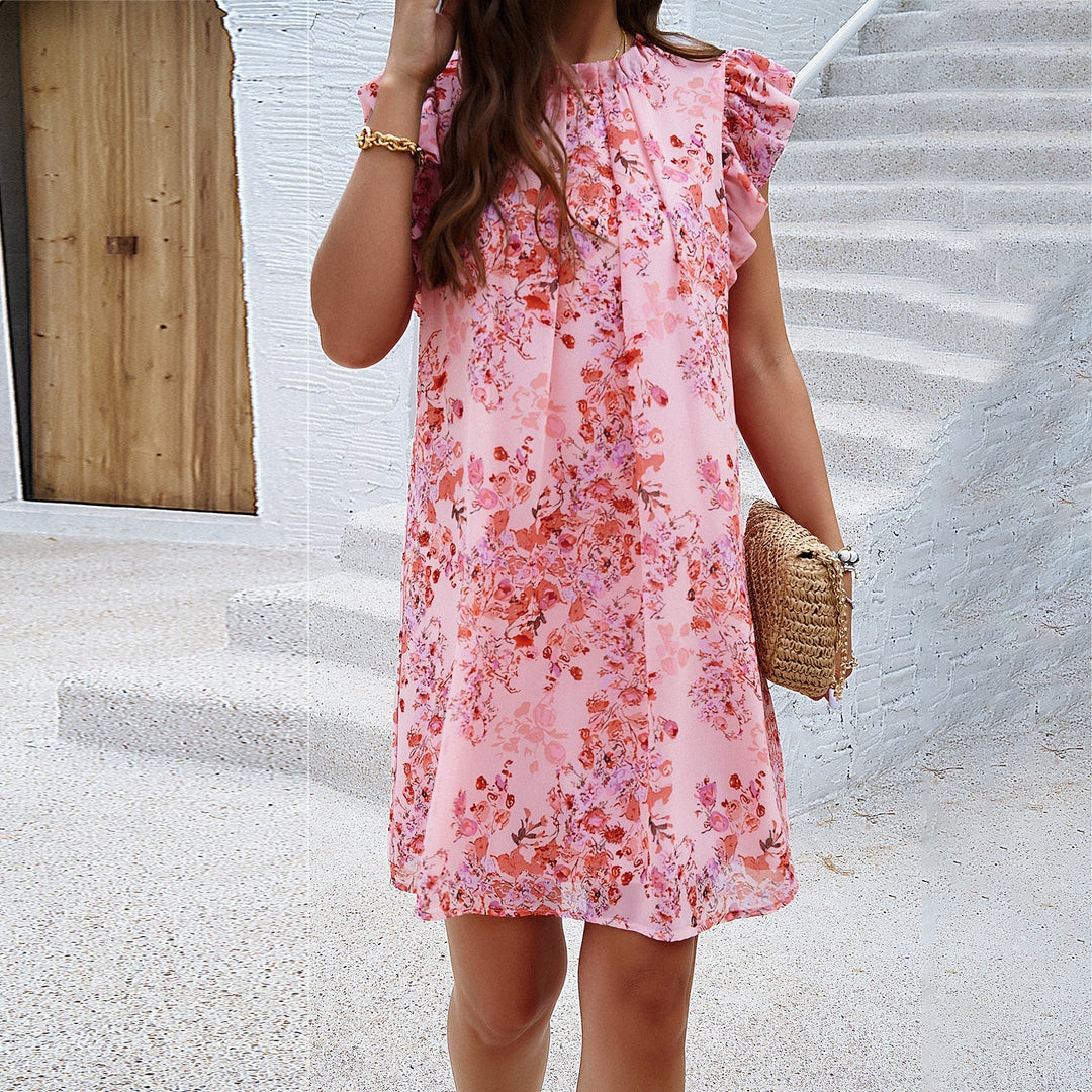 Gail | Women's Ruffle Sleeve Mini Dress