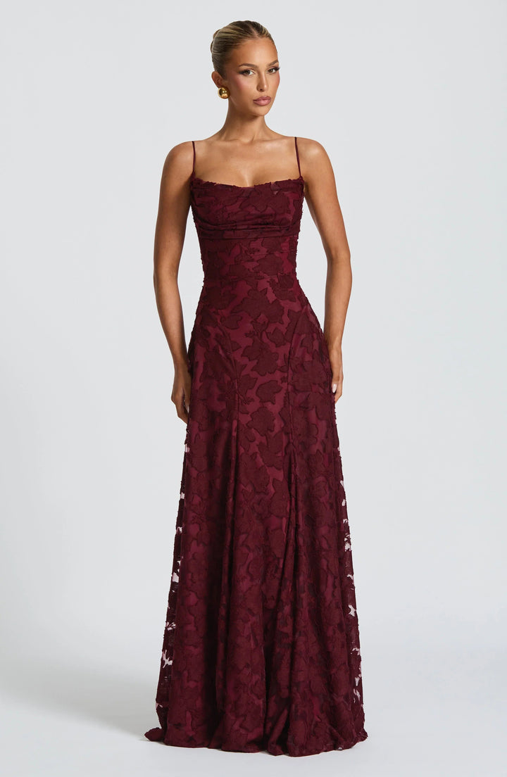 Greta | Women's Spaghetti Strap A-Line Maxi Dress