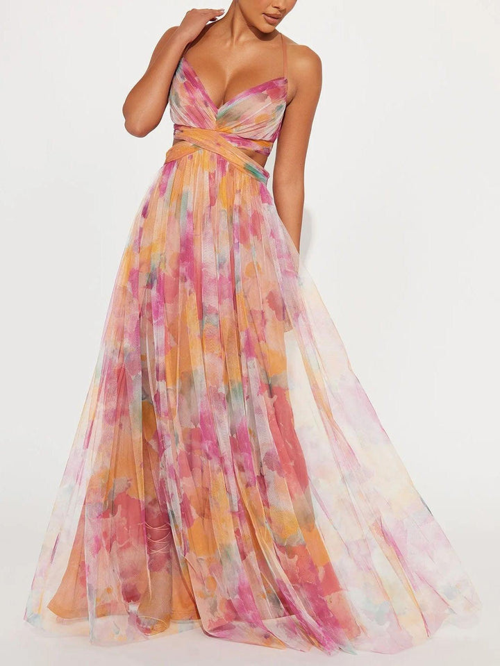 Hallie | Women's Sleeveless Floral Maxi Dress