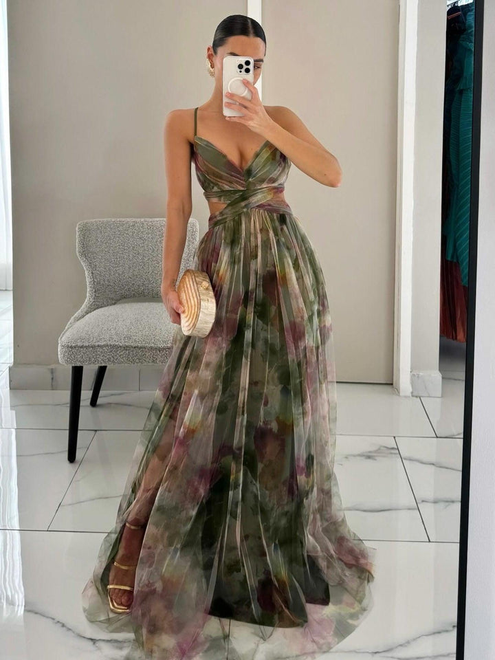 Hallie | Women's Sleeveless Floral Maxi Dress