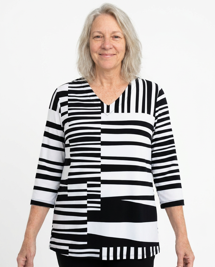 Sophie | Long Blouse with V-Neck