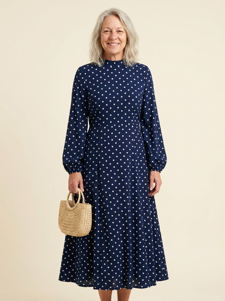 Saffron™ - Polka Dot Day Dress