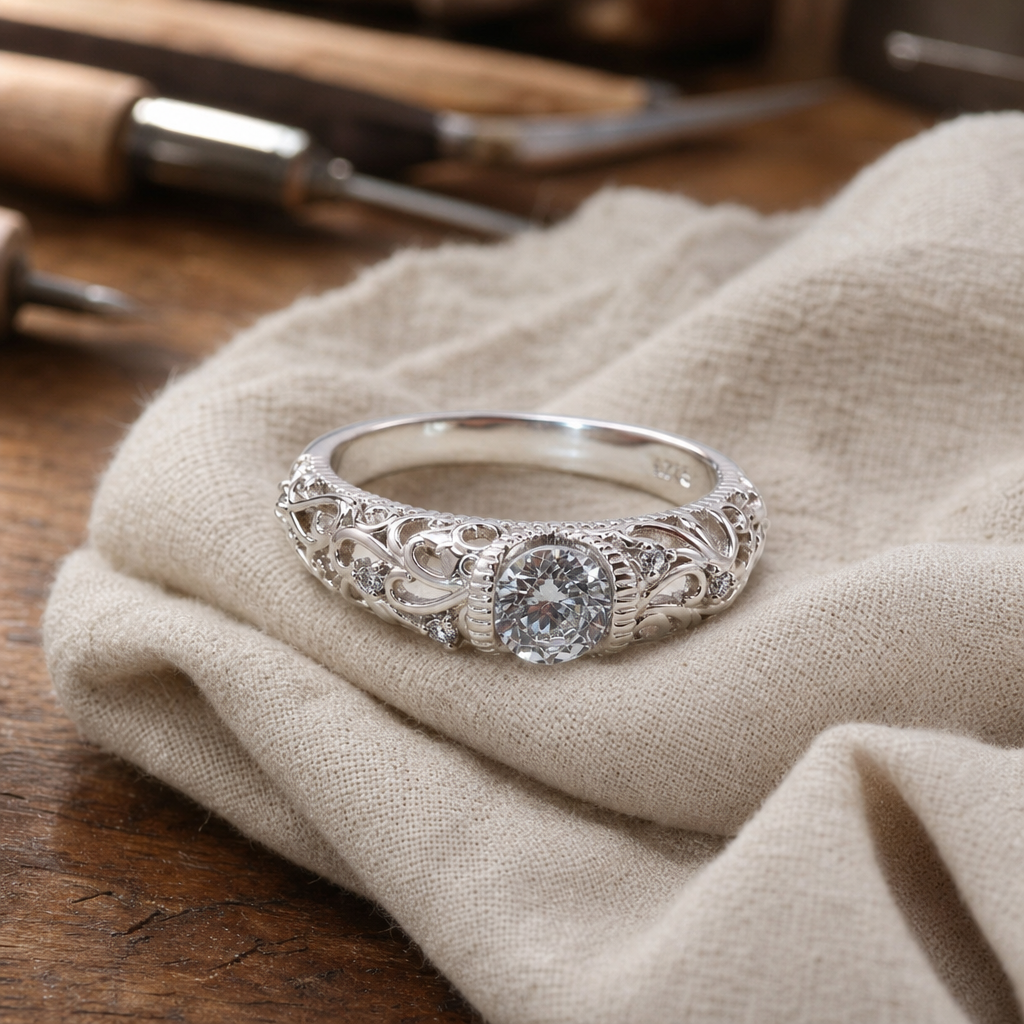 Elegant Sterling Silver Ring