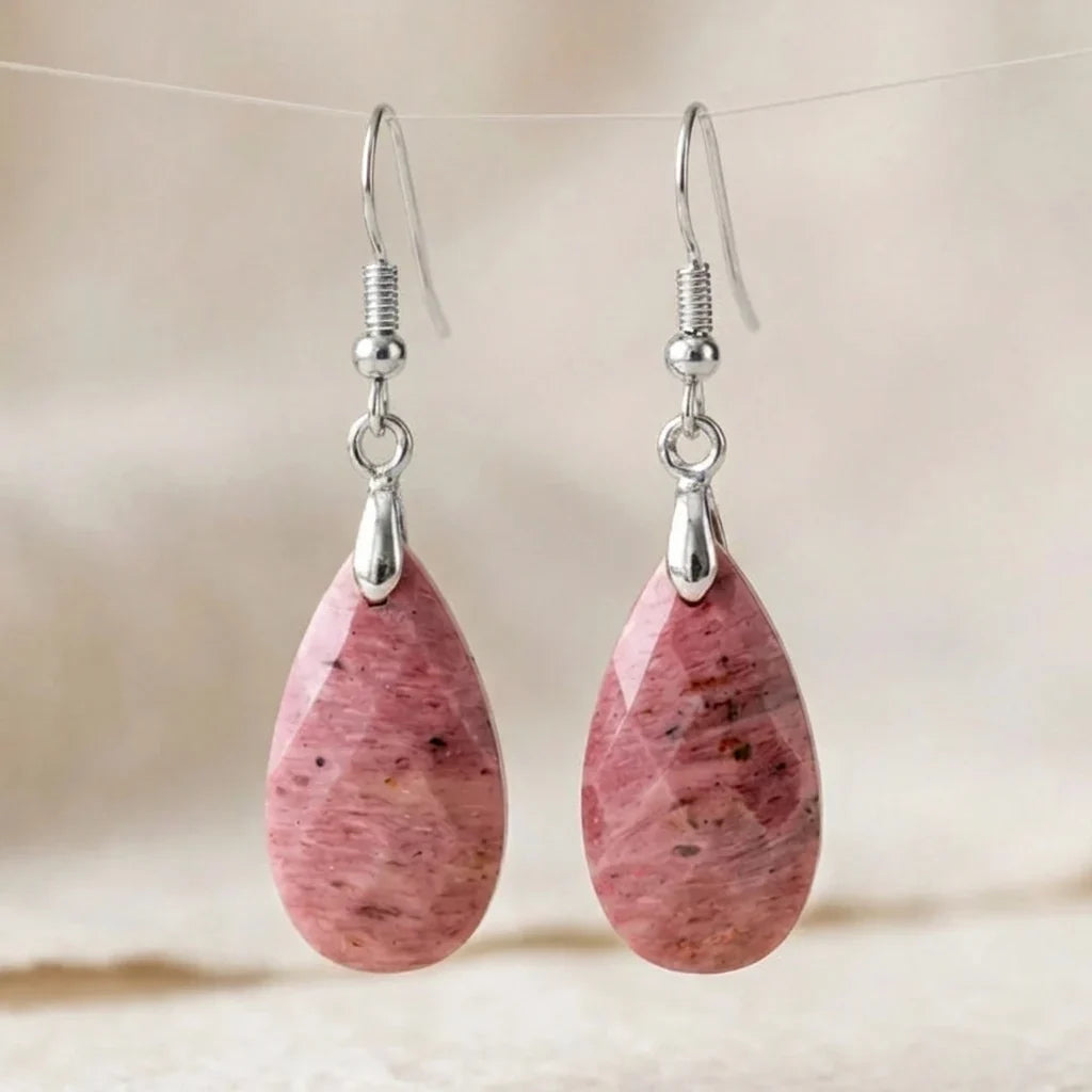 Rhodonite Drop Earrings