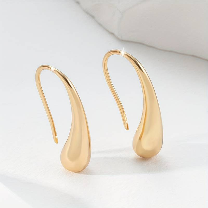 Vintage Gold Earrings "Drop"