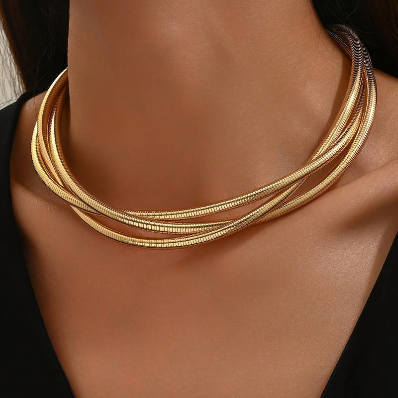 Camila | Vintage Layered Gold Necklace