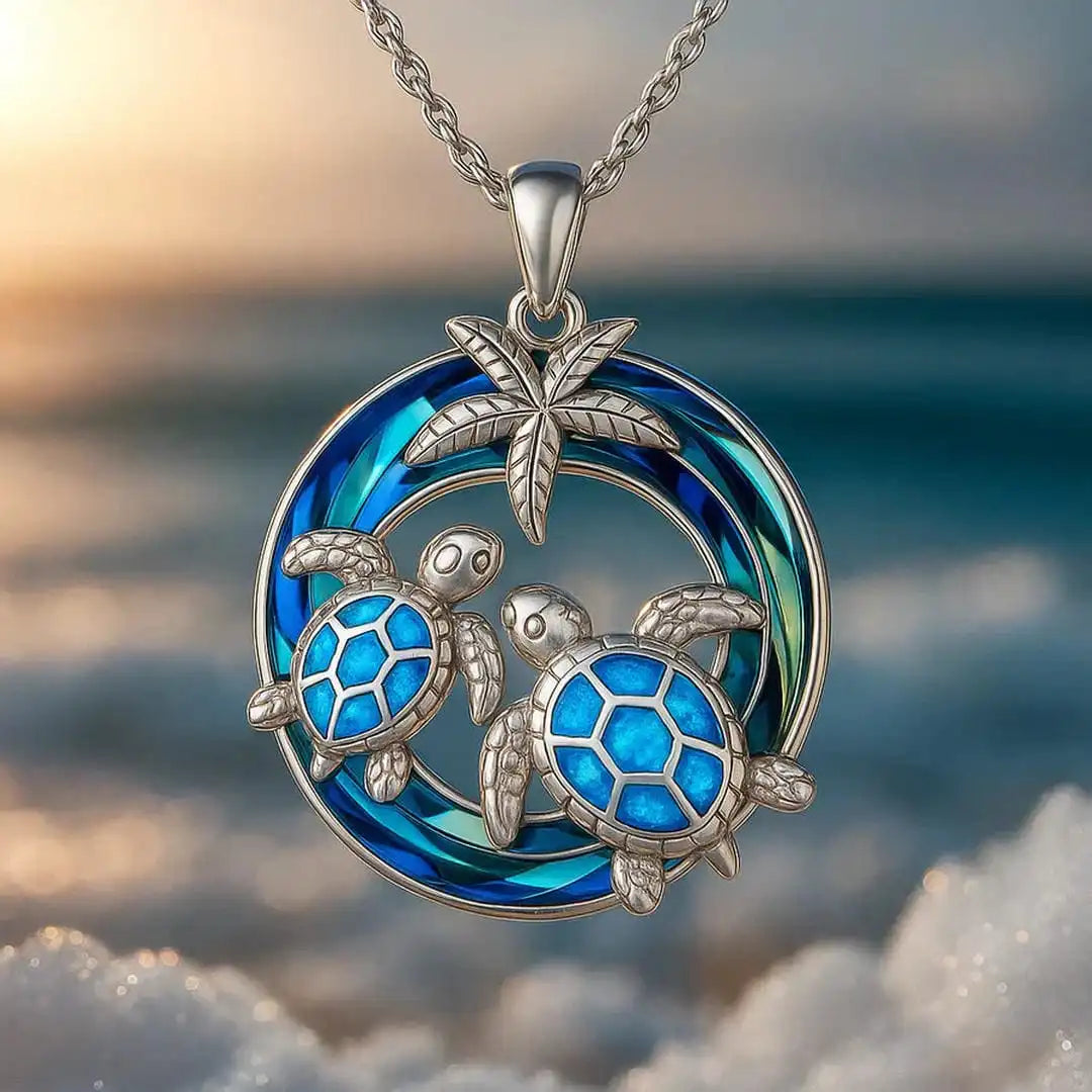 Tidebound Turtle Necklace