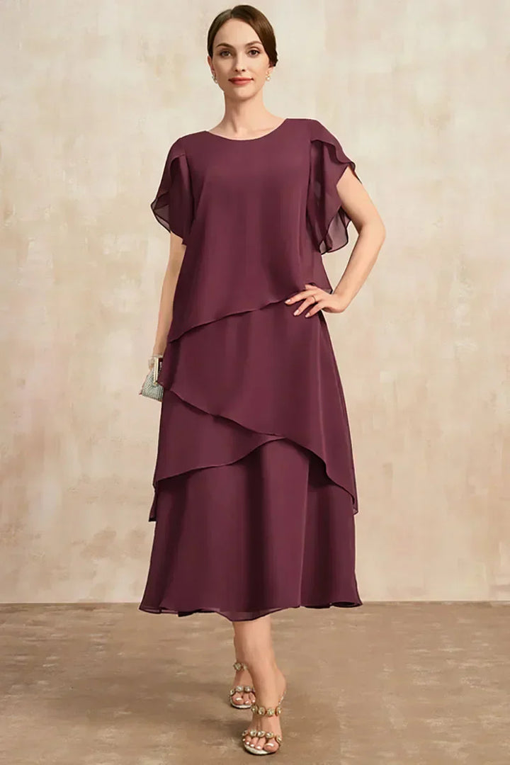 Women's Dress | Tiered Skirt Layers Midi