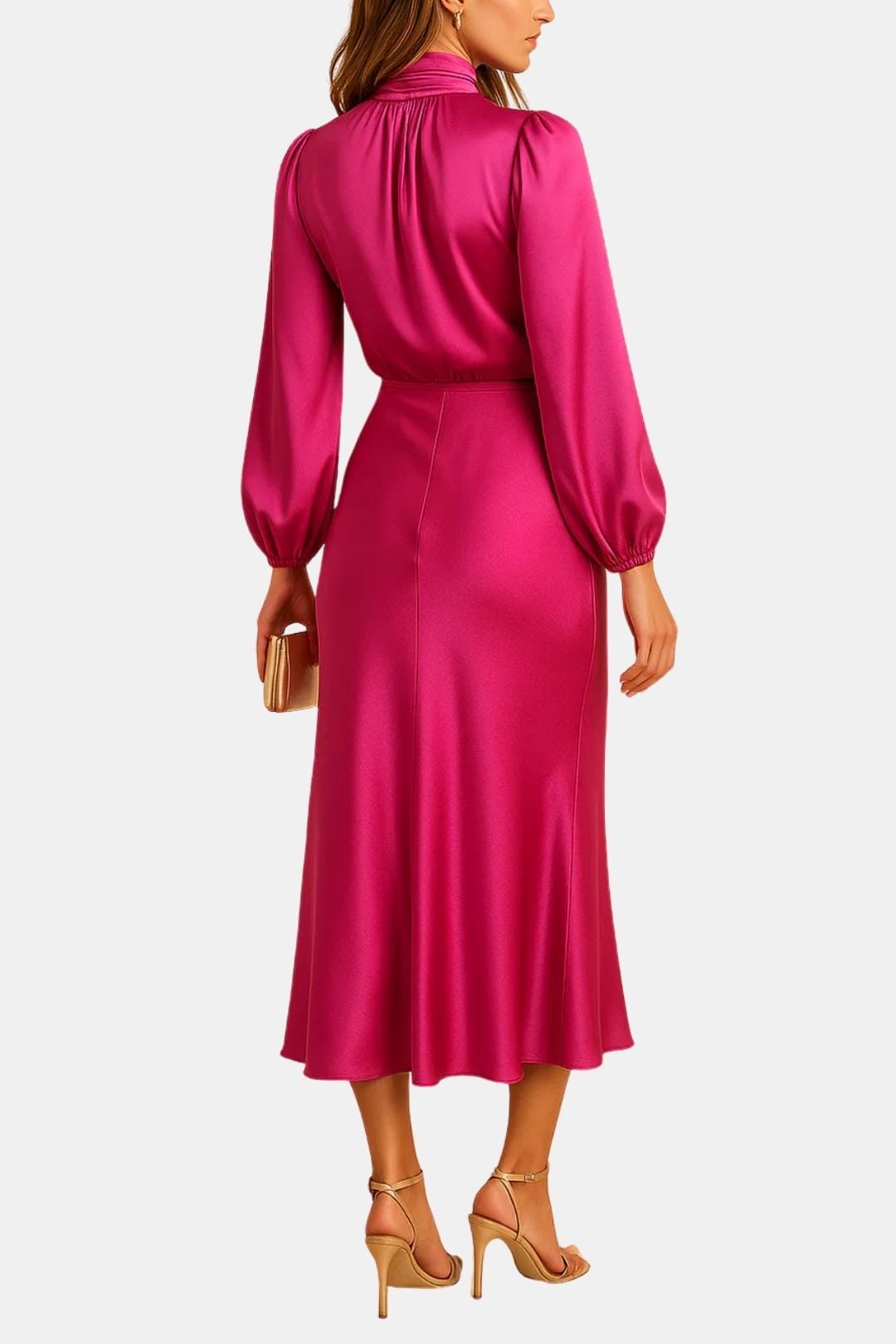 Jean | Women's Long Sleeve A-Line Midi Dress