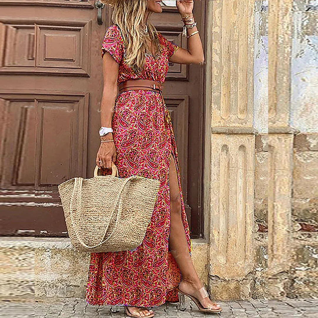 Jo | Women's Floral Slit Maxi Dress