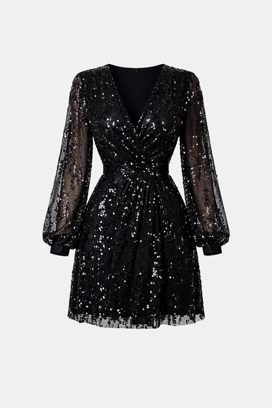 Judie | Women's Sequin Long Sleeve Mini Dress