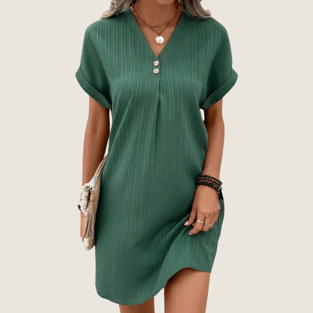 Judie | Women's V-Neck Mini Dress