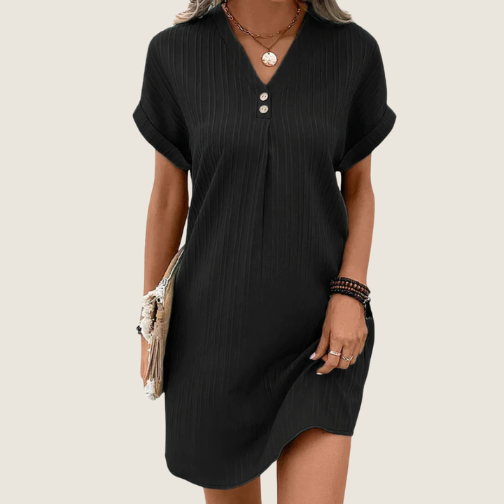 Judie | Women's V-Neck Mini Dress