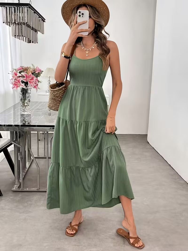Judith | Women's Sleeveless A-Line Maxi Dress