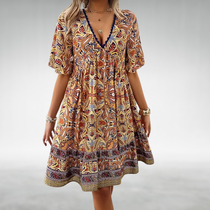 Julia | Women's V-Neck Mini Dress