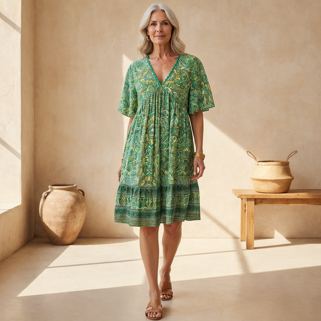 Julia | Women's V-Neck Mini Dress