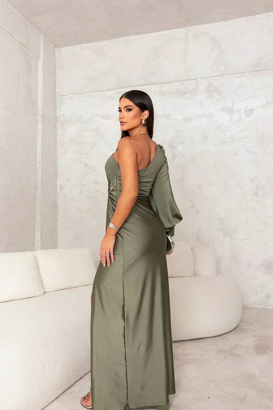 Karen | Women's One Shoulder Maxi Dress