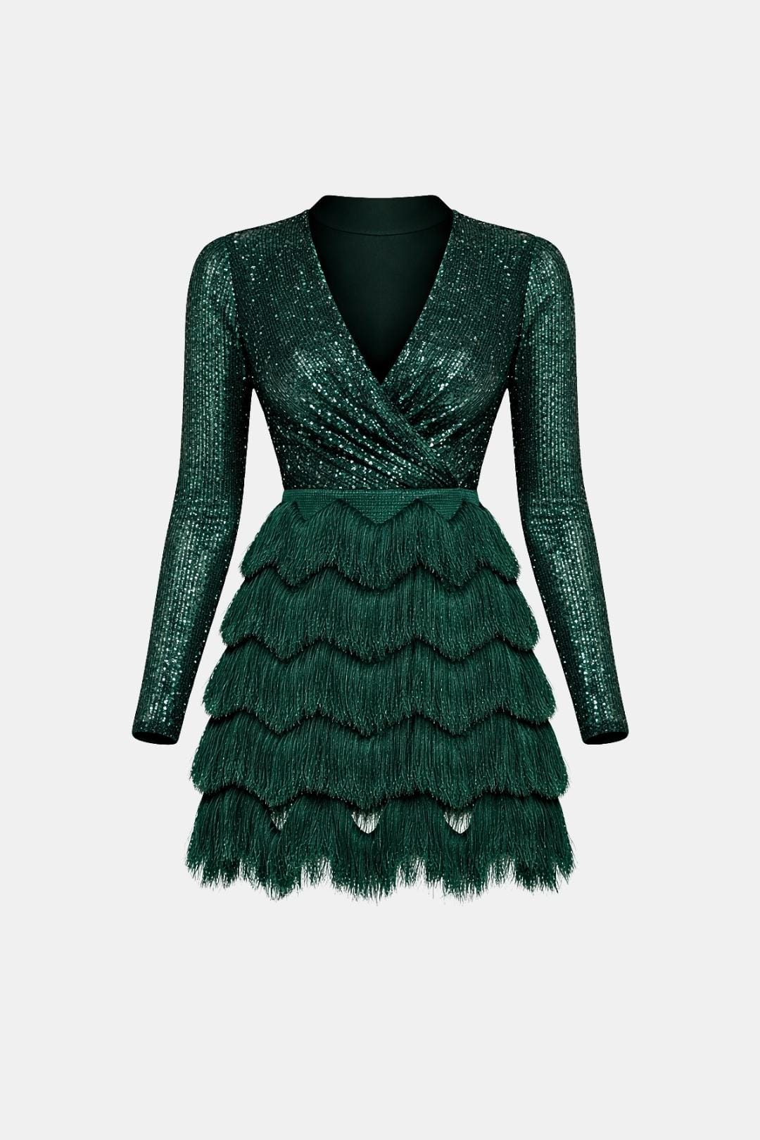 Kathleen | Women's V-Neck Sequin Mini Dress