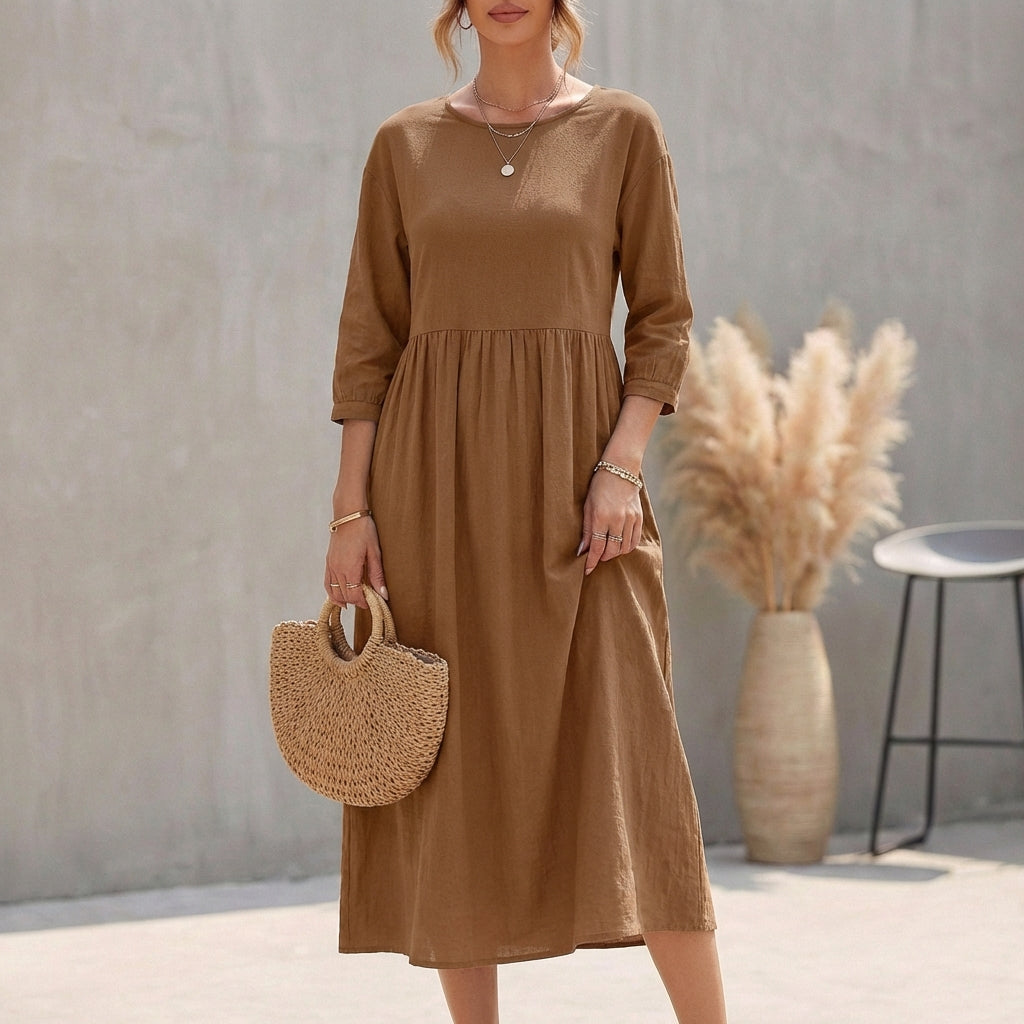 Lola | Women's A-Line Midi Dress