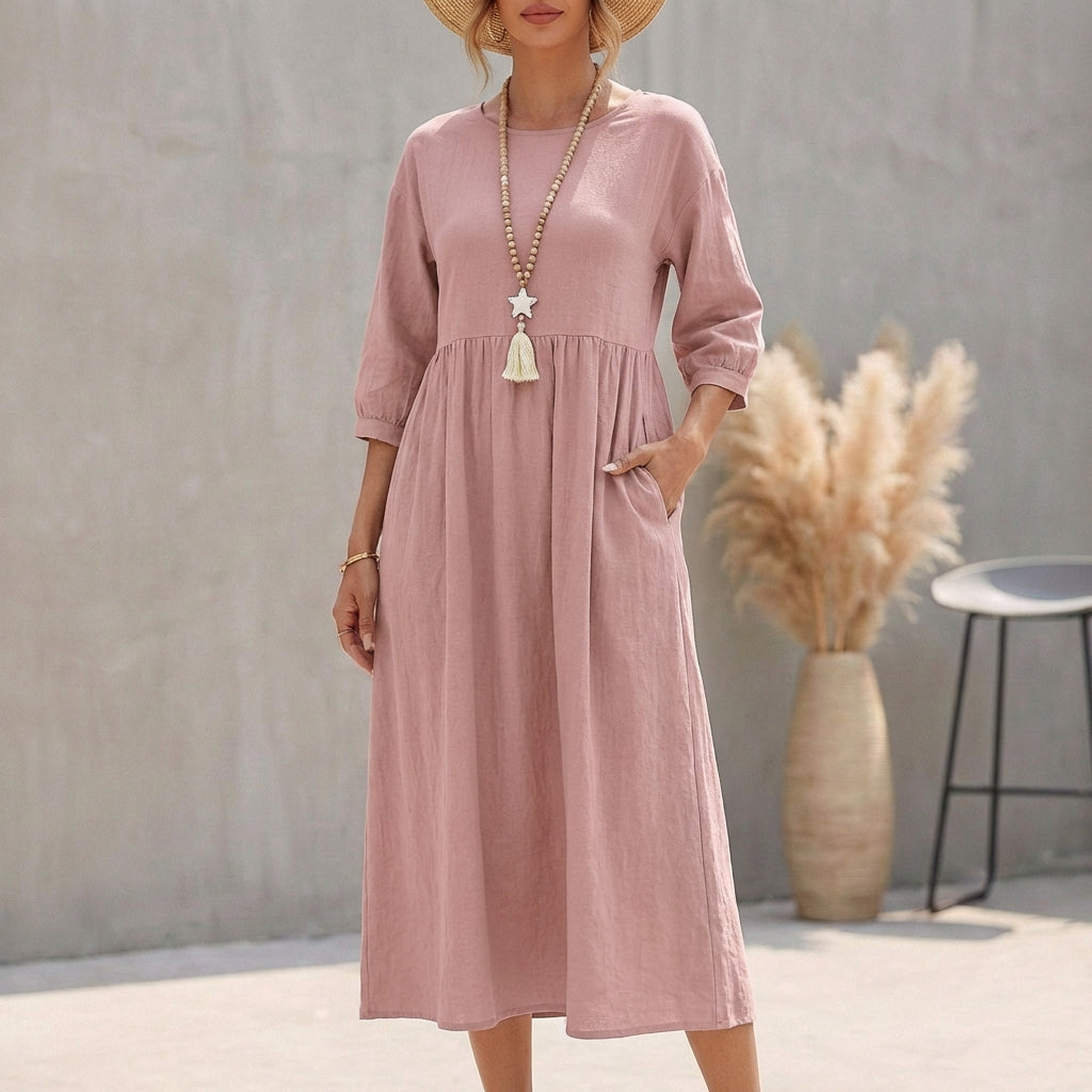 Lola | Women's A-Line Midi Dress