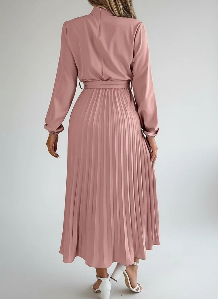 Long Sleeve A-Line Midi Dress for Women