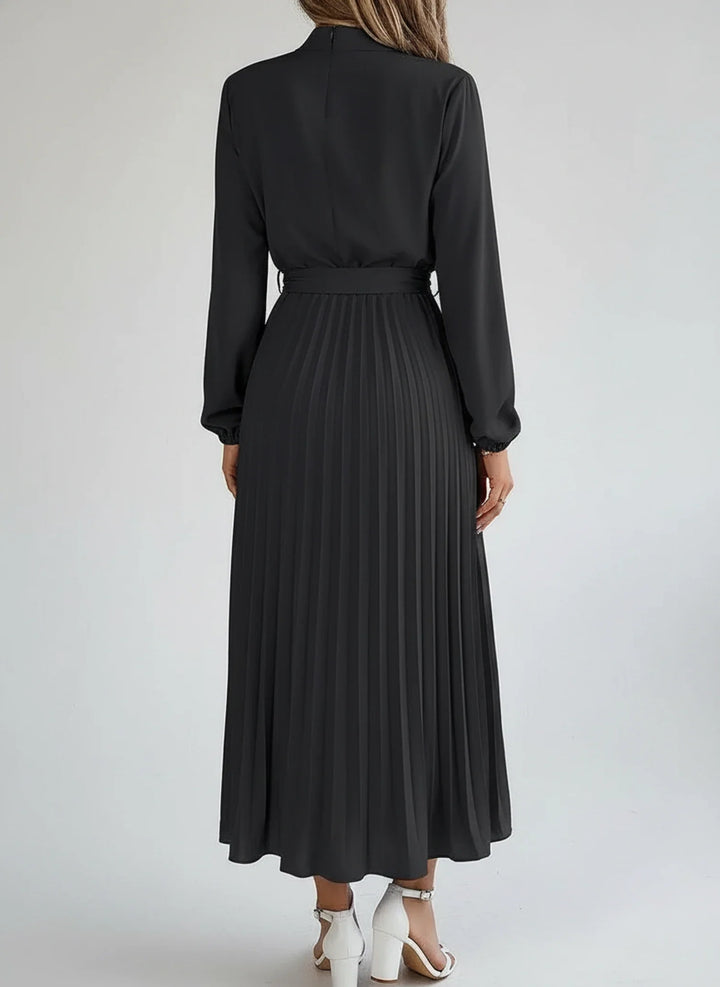 Long Sleeve A-Line Midi Dress for Women