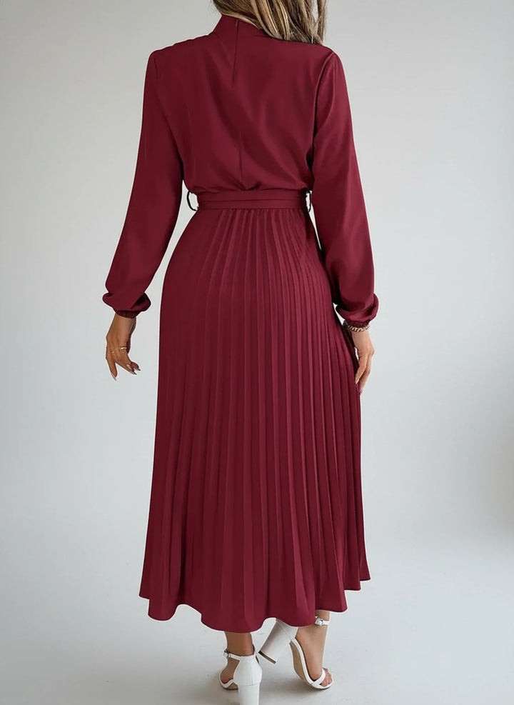 Long Sleeve A-Line Midi Dress for Women