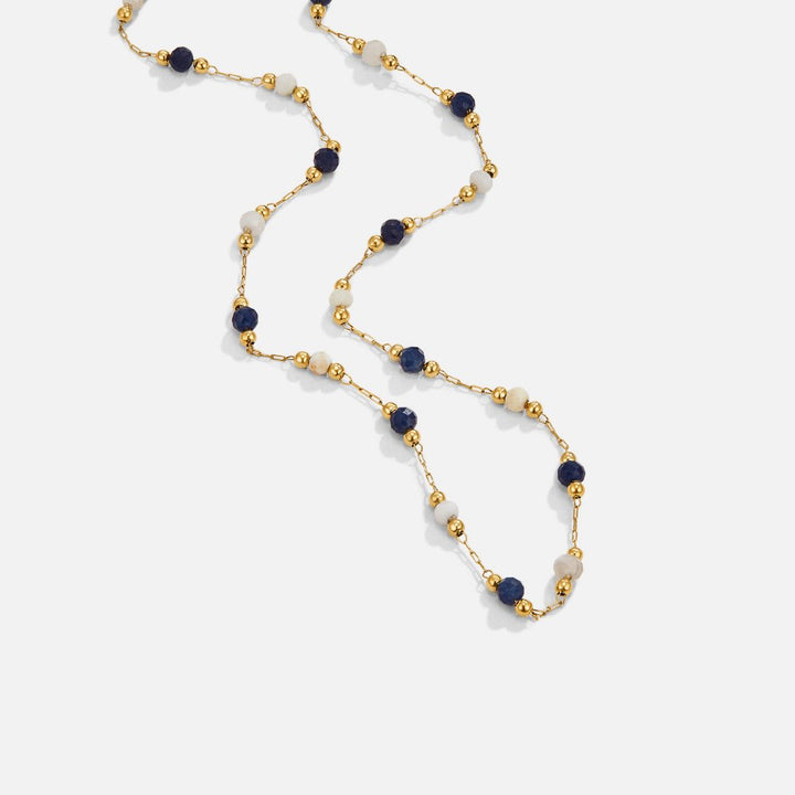 Layered Necklace with Stones