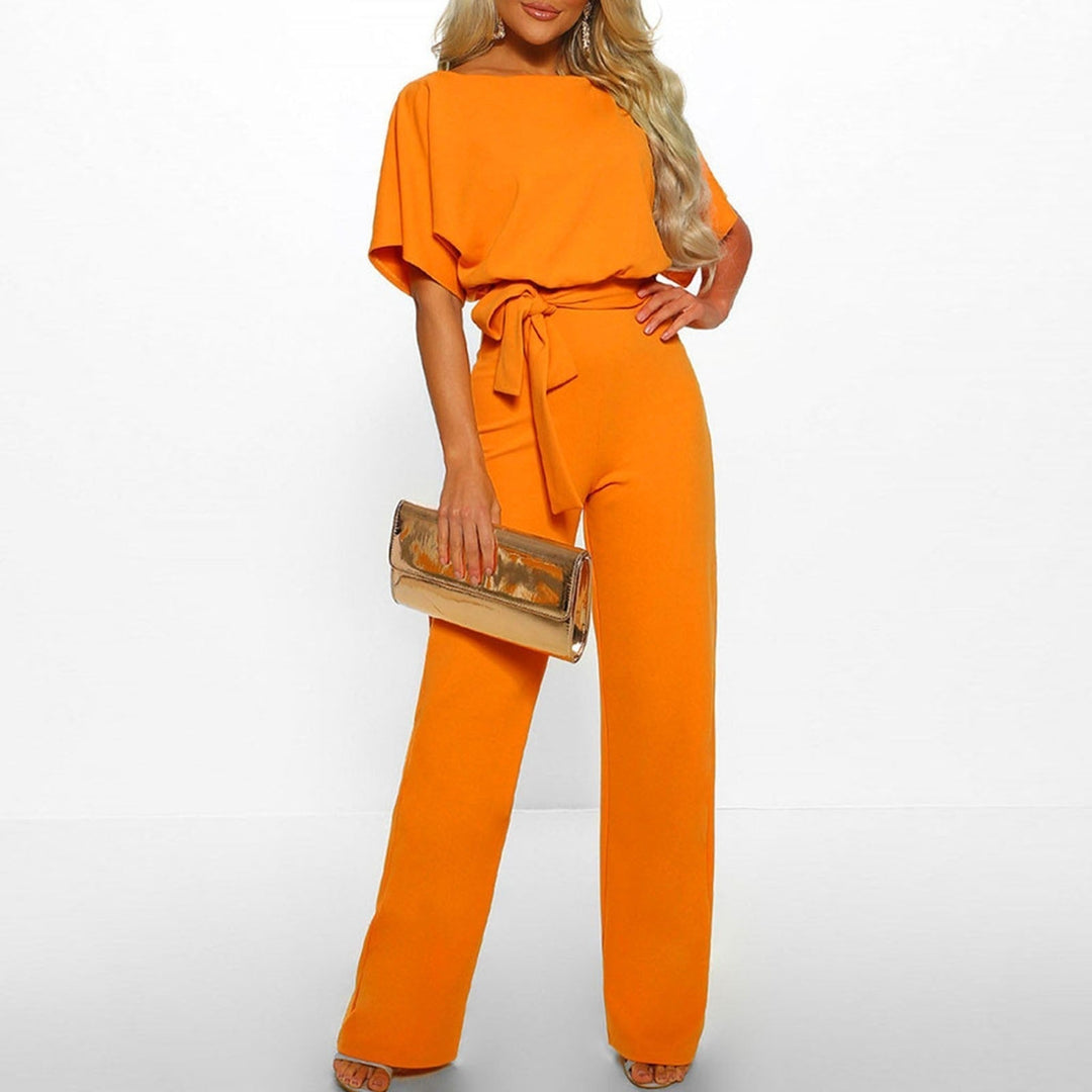 Mckenzie | Women's Wide Leg Belted Jumpsuit