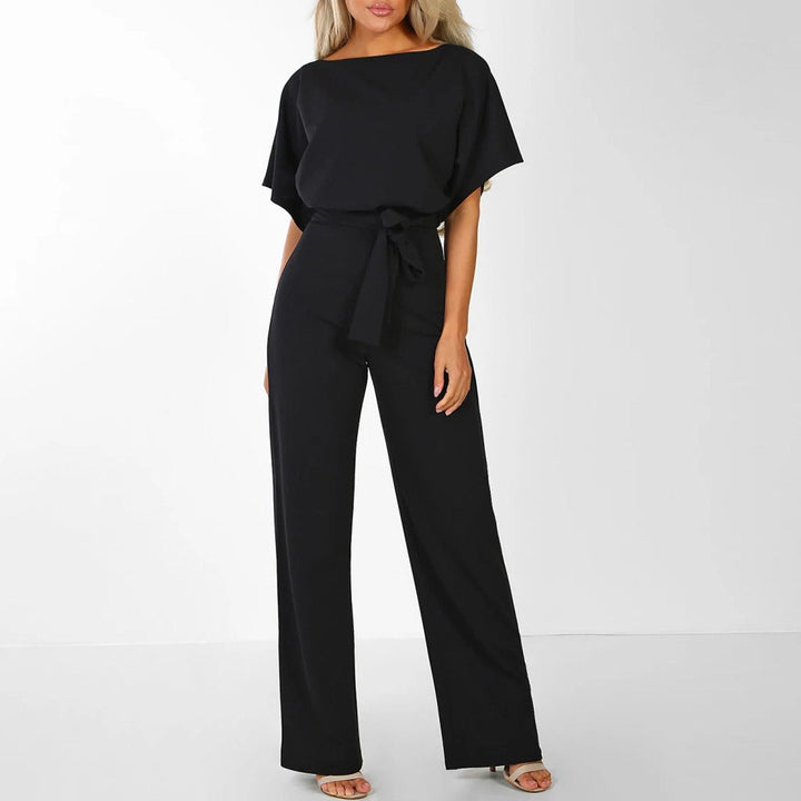 Mckenzie | Women's Wide Leg Belted Jumpsuit